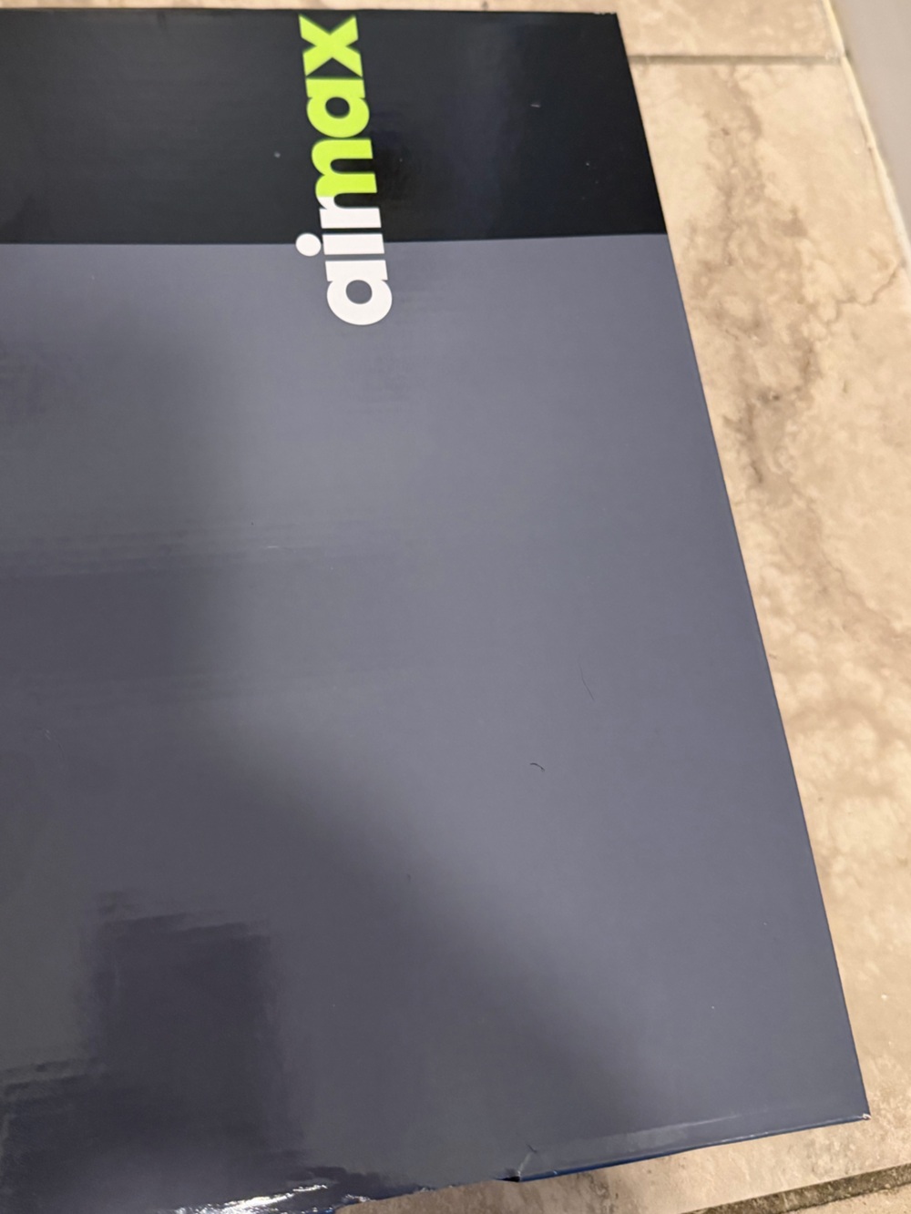 Nike Black Shoe Box with Neon Accent